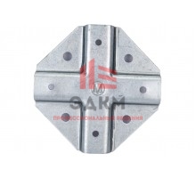 Крепеж для профильной трубы Х-образный оцинкованный, РемоКолор