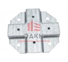 Краб-система Крепче Х-образный, цинк, 25x25 мм, 20 шт.