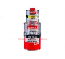 Грунт Novol PROTECT 300 MS 2К акрил. банка 1л, с отвердителем 0.2л черный X6118642