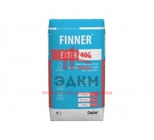 Цементная армированная базовая шпатлевка Dauer Finner Exter 40G серая, 25 кг