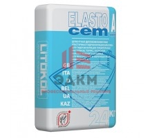 Смесь гидроизоляционная цементная Litokol Elastocem A 24 кг
