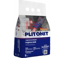 Гидроизоляция тонкослойная жесткая Plitonit ГидроСлой 2-5 мм 5 кг