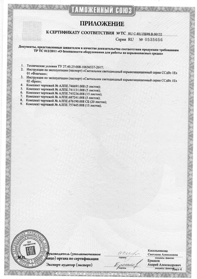 Сертификат N20